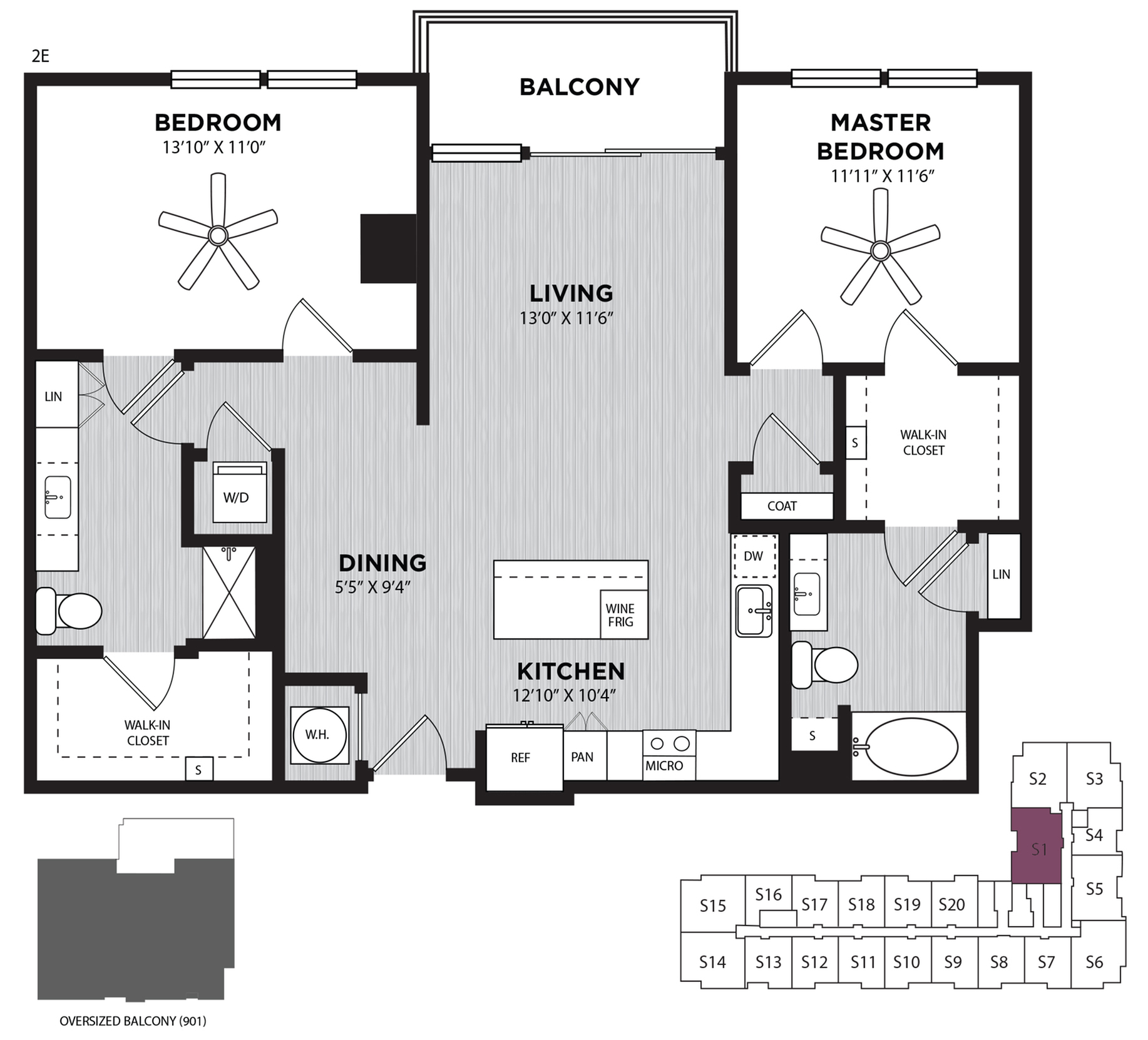 Roscoe 2 Bed Apartment Alexan on 8th
