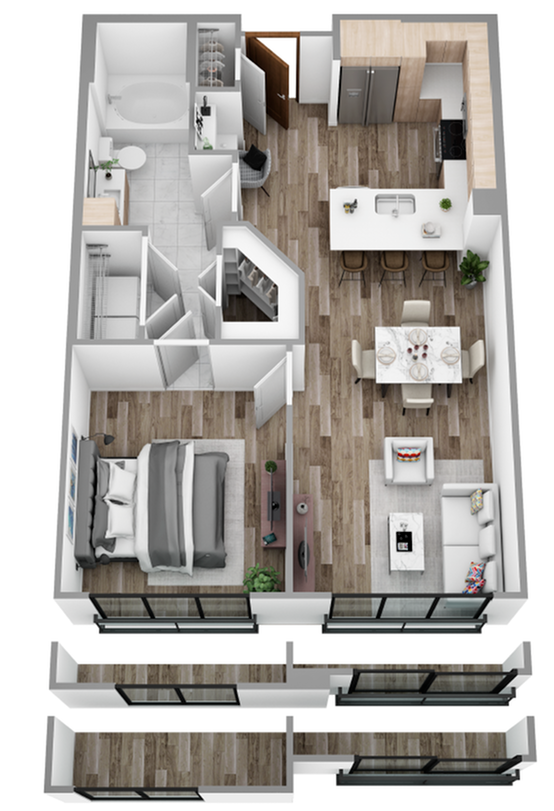 F 1 Bed Apartment Hanover Evans Station