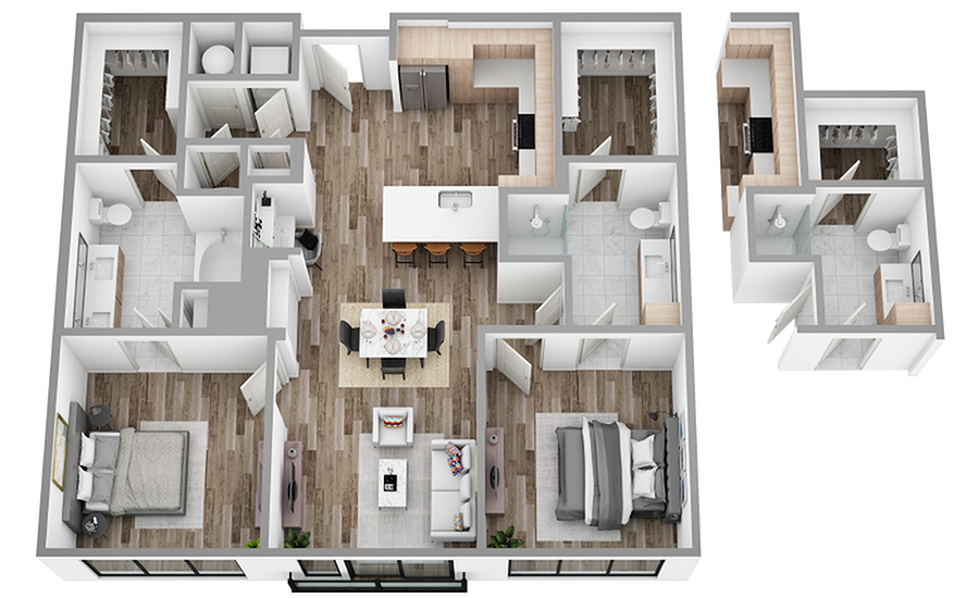 G 2 Bed Apartment Hanover Colony Place