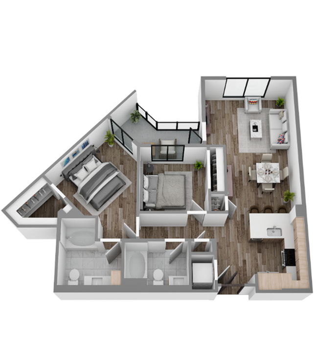 B1 2 Bed Apartment Hanover Walnut Creek