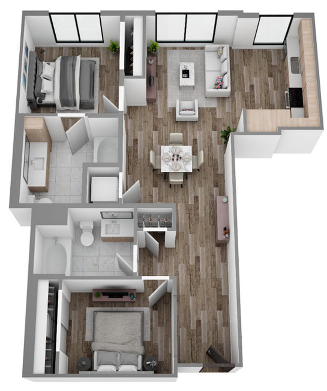 B2 2 Bed Apartment Hanover Walnut Creek