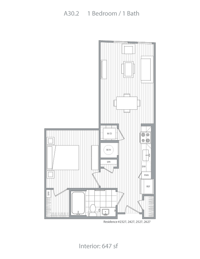 1B 1 Bed Apartment Hanover 8th Street