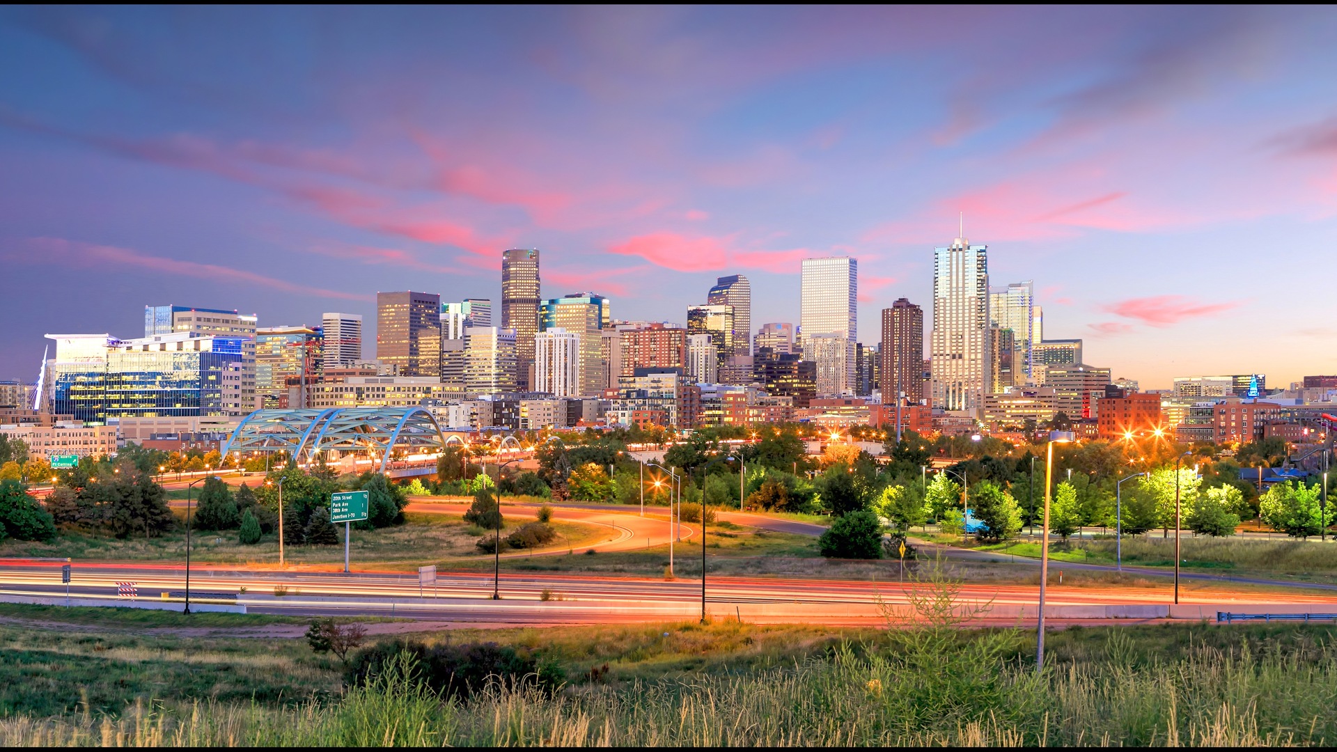 Denver Colorado Skyline Stock Photo