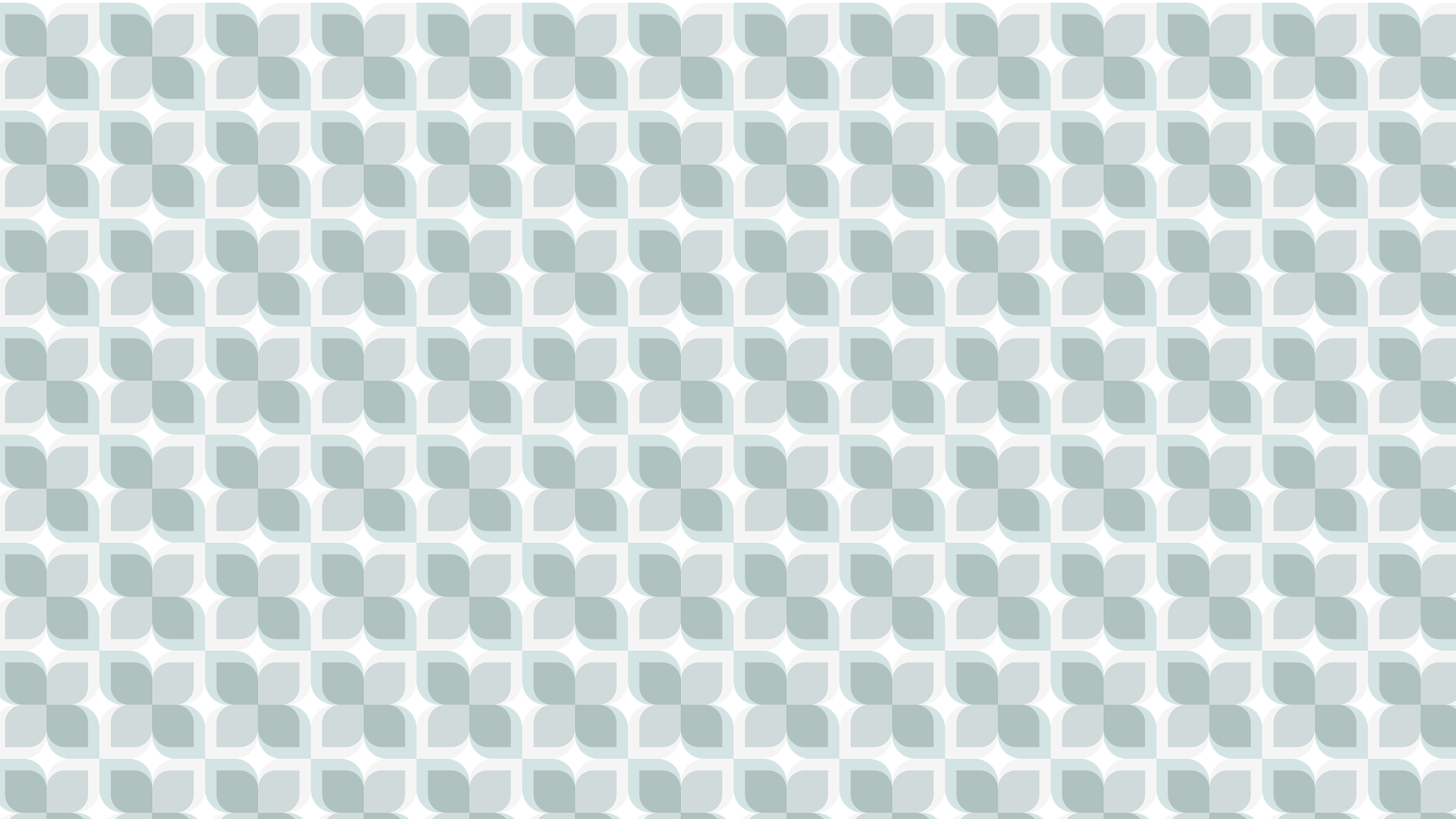 geometric pattern with teal and white shapes