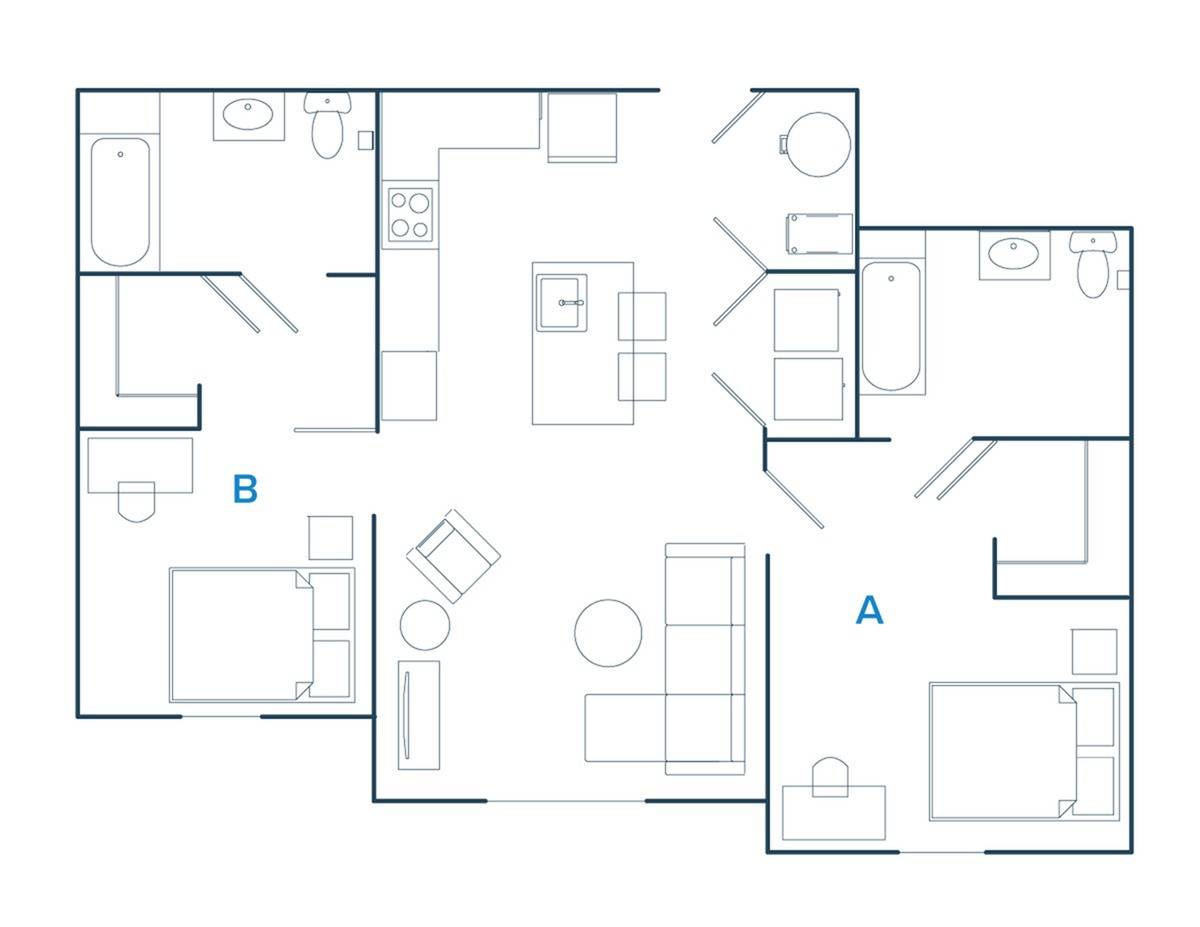 2 Bedroom Frisco B