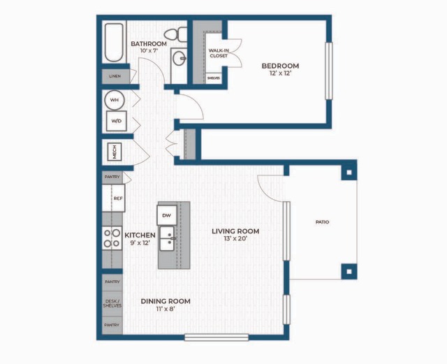 1B 1 Bed Apartment Seasons at Mount Pleasant