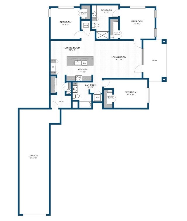3A 3 Bed Apartment Seasons at Mount Pleasant