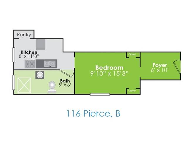 Floor Plan F | Apartments in Lafayette IN | Collegiate Communities