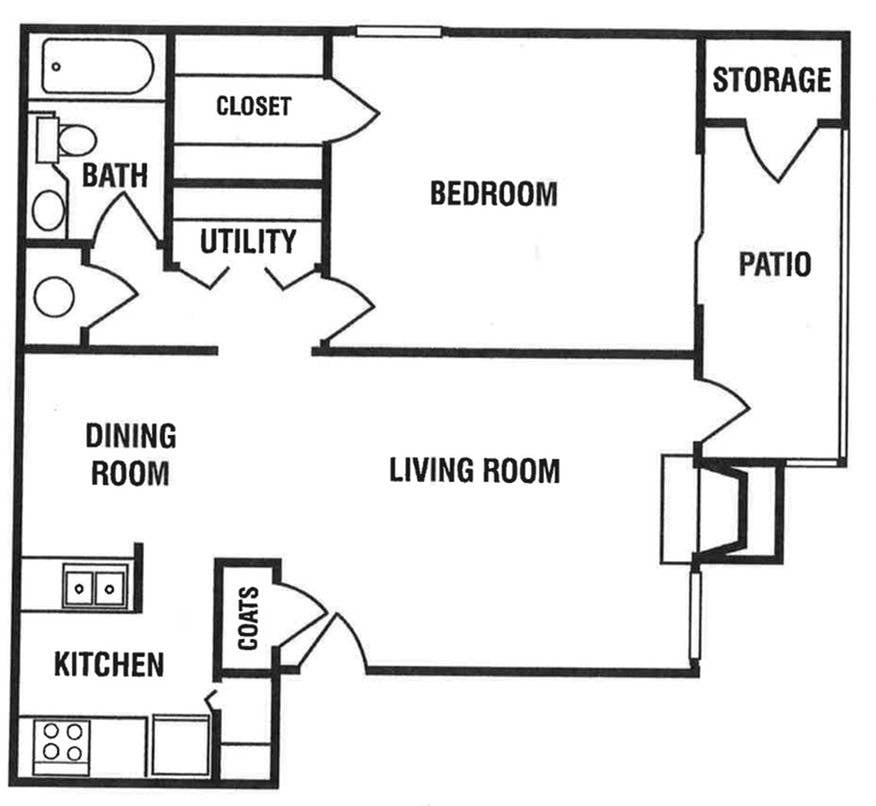 1 Bed / 1 Bath (Junior) 862 1 Bed Apartment The Patrician at 444