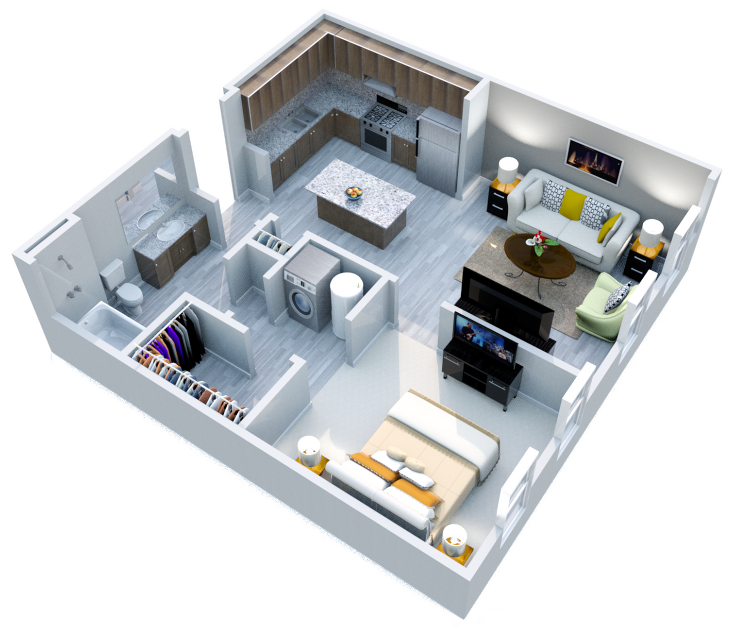 Floor plan layout diagram for Cypress