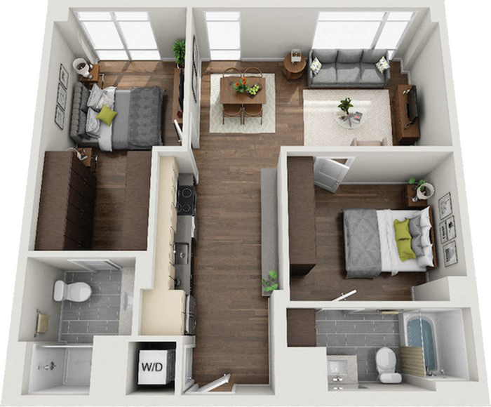 Floor plan layout diagram for Drake