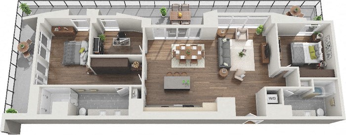 Floor plan layout diagram for Warley