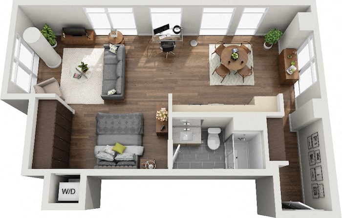 Floor plan layout diagram for Austen