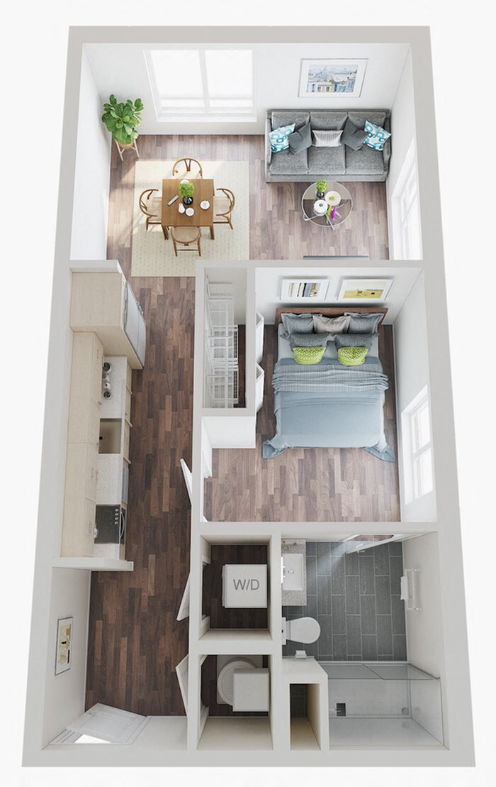 Floor plan layout diagram for Adler