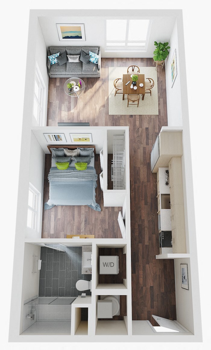 Floor plan layout diagram for Bradford