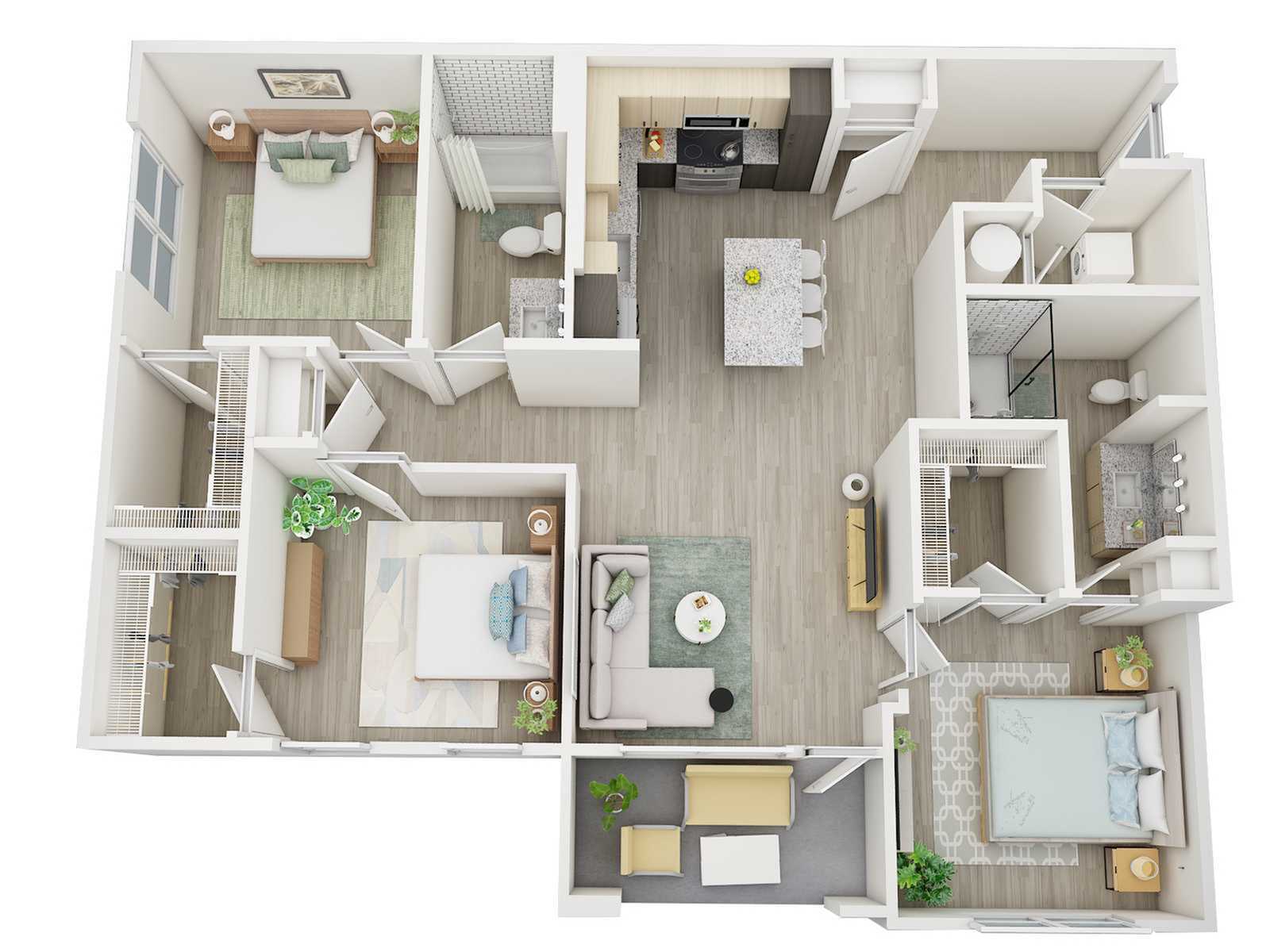 Floor plan layout diagram for Rendezvous