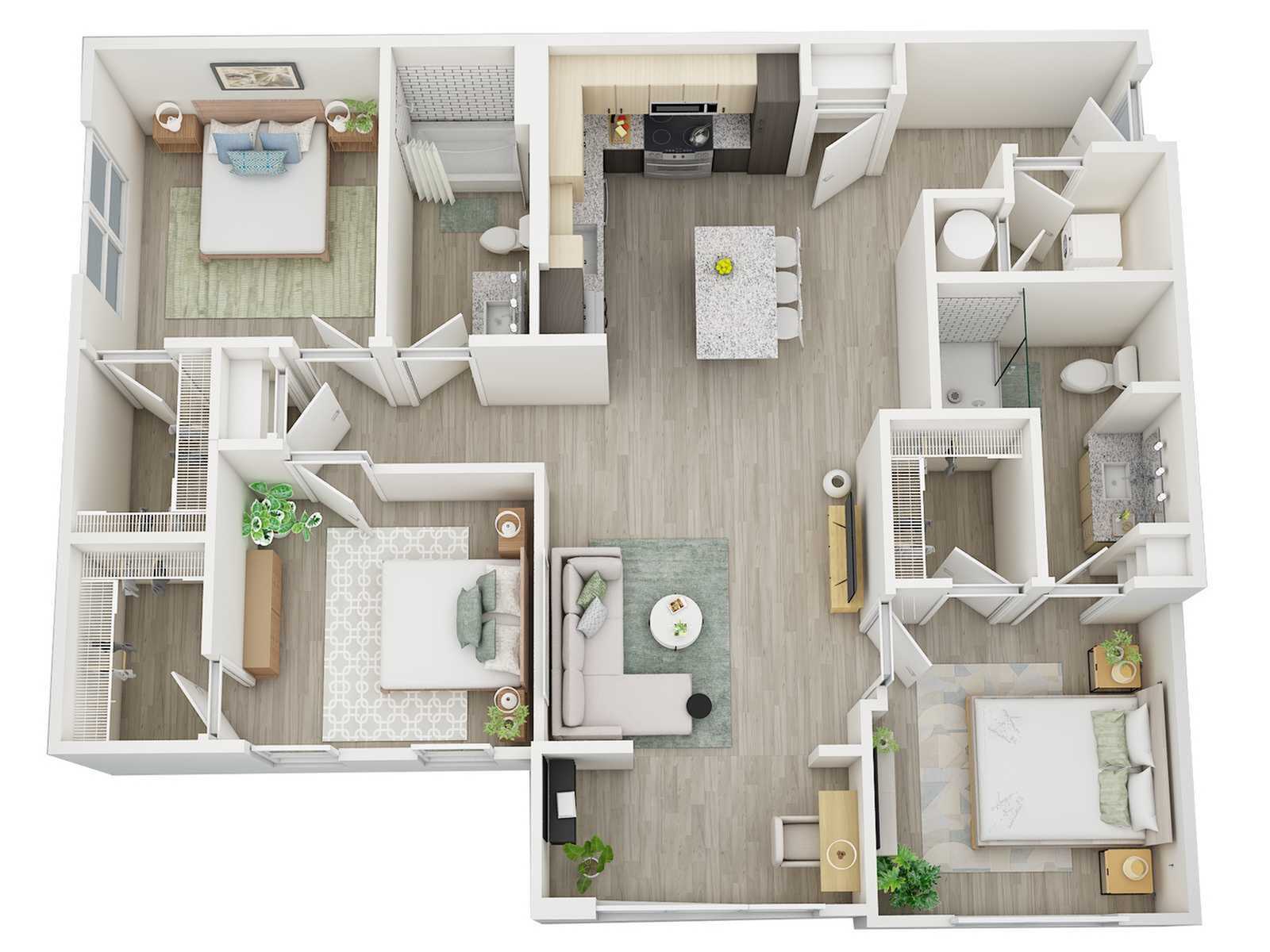 Floor plan layout diagram for Sanctuary