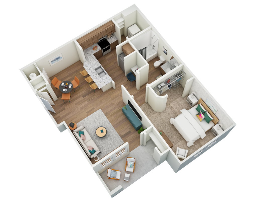 Floor plan layout diagram for Captiva
