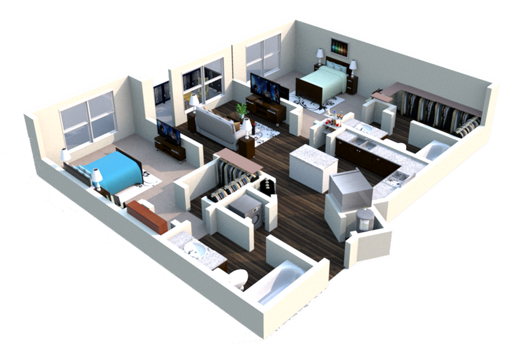 Floor plan layout diagram for Dalston