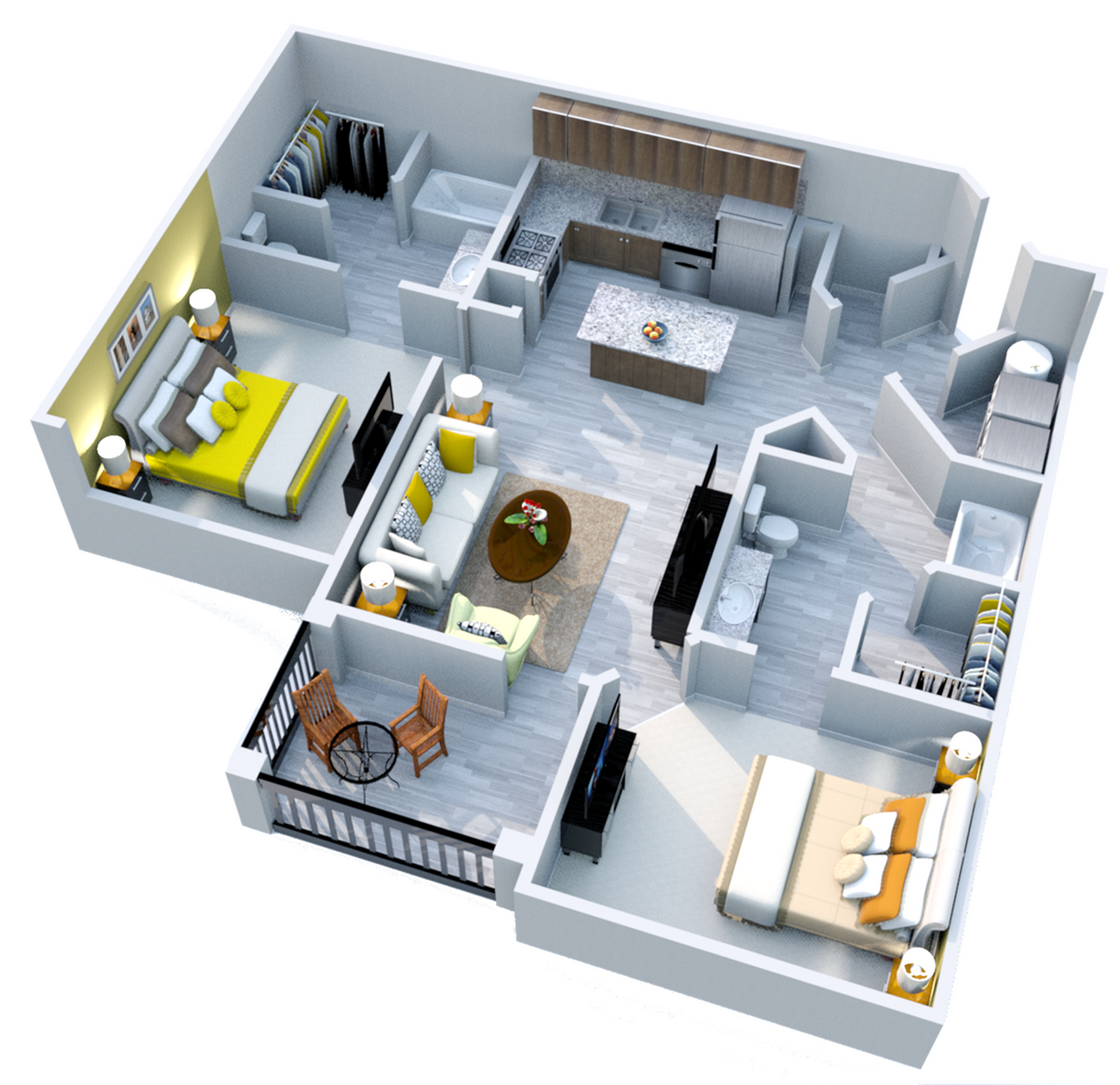 Floor plan layout diagram for Magnolia