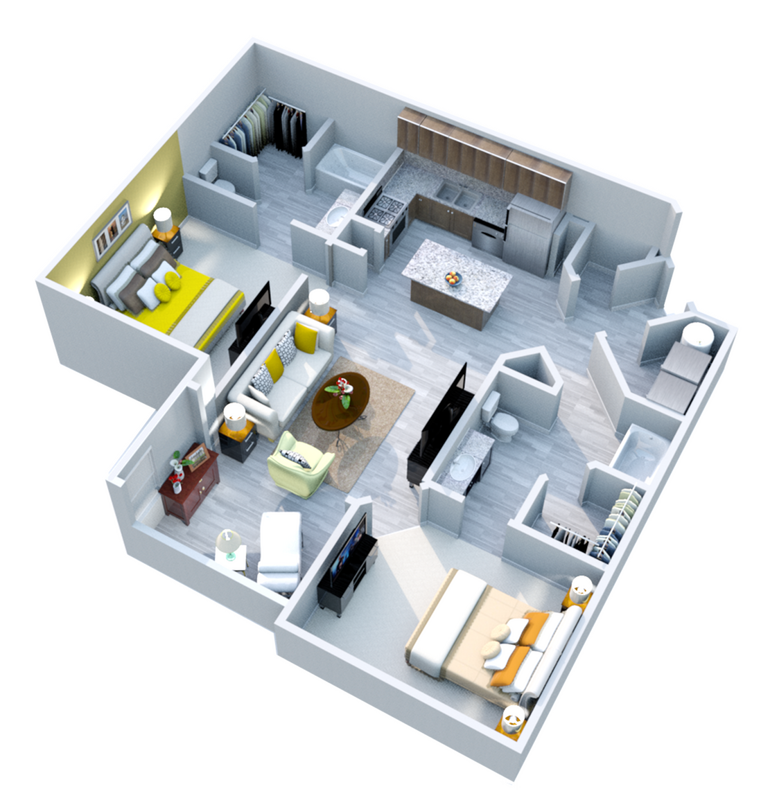 Floor plan layout diagram for Hawthorne