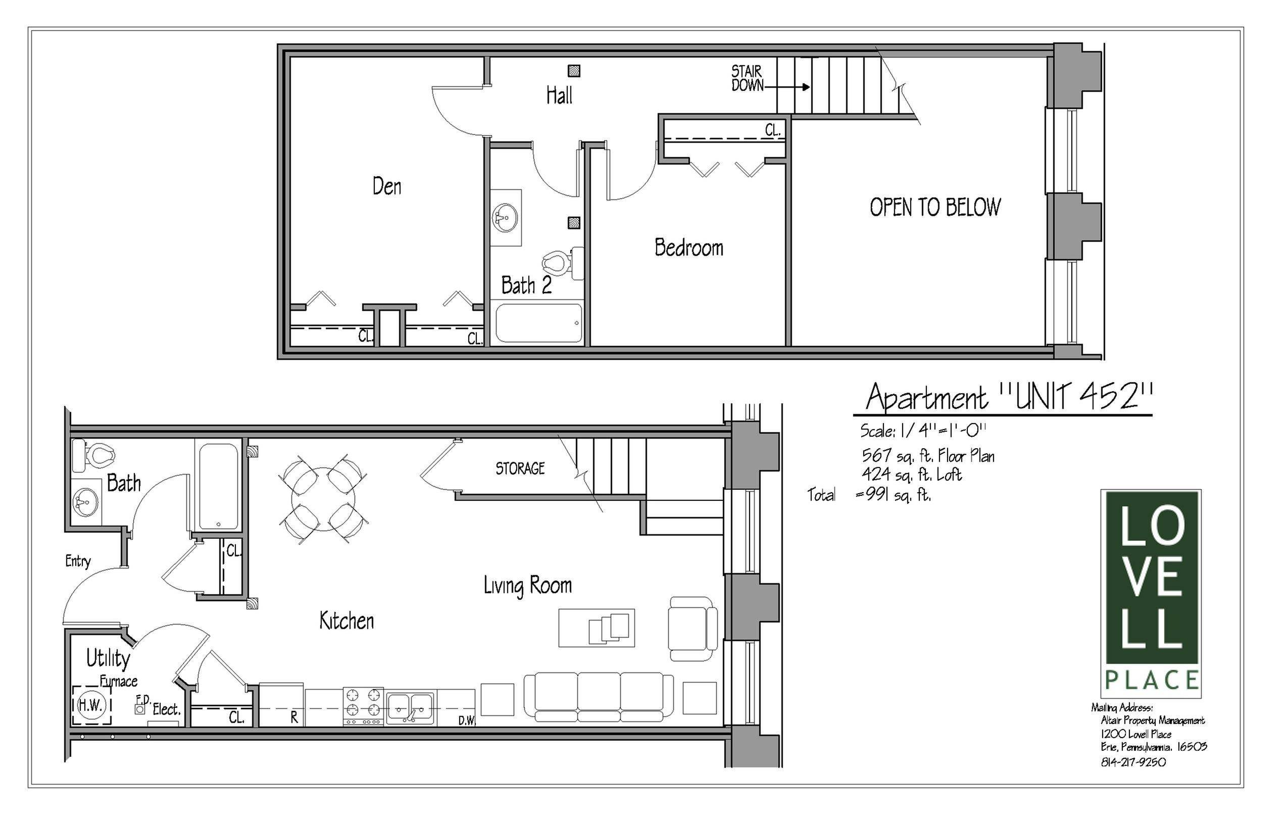 452 2 Bed Apartment Lovell Place
