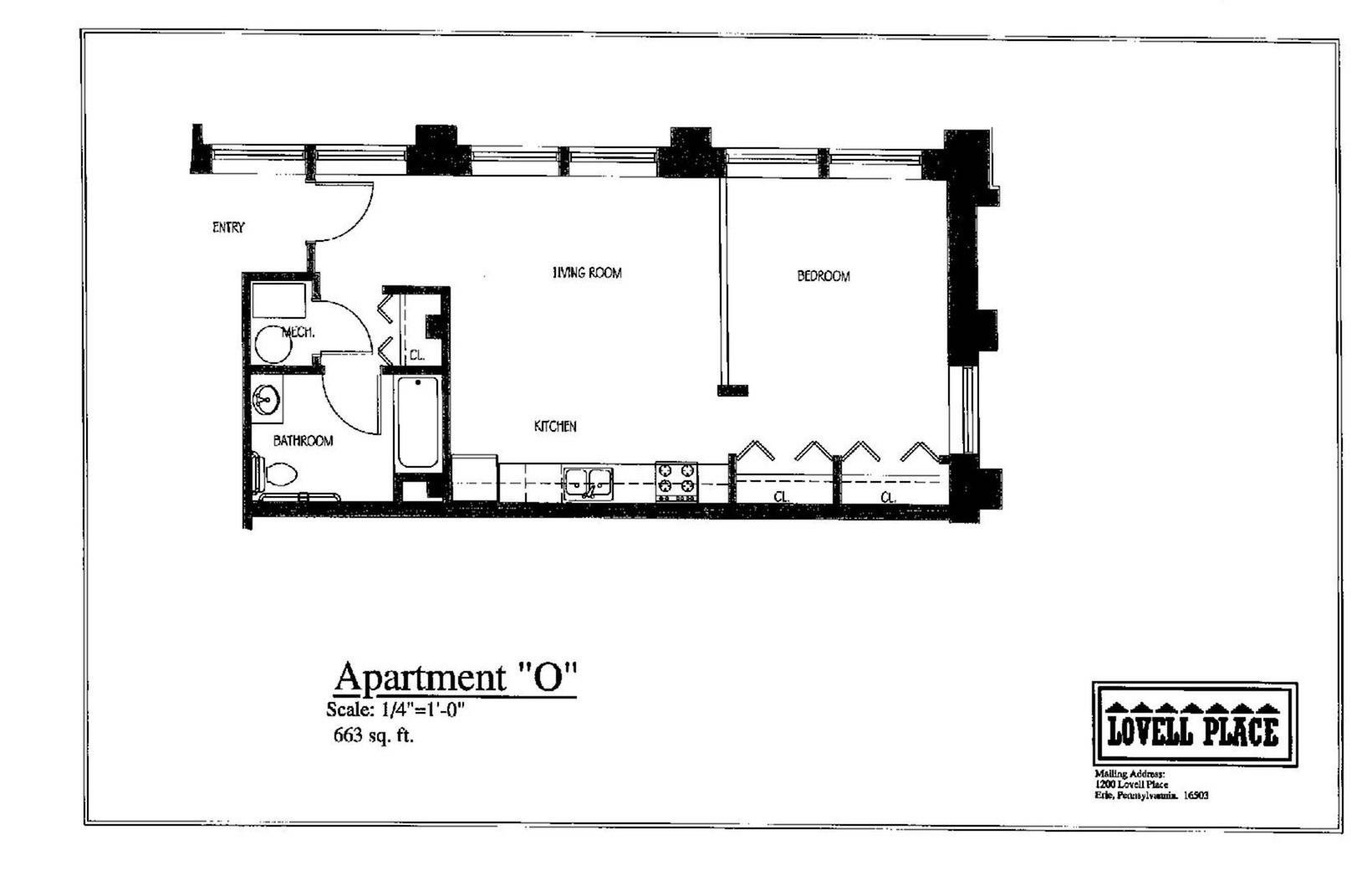 O 1 Bed Apartment Lovell Place