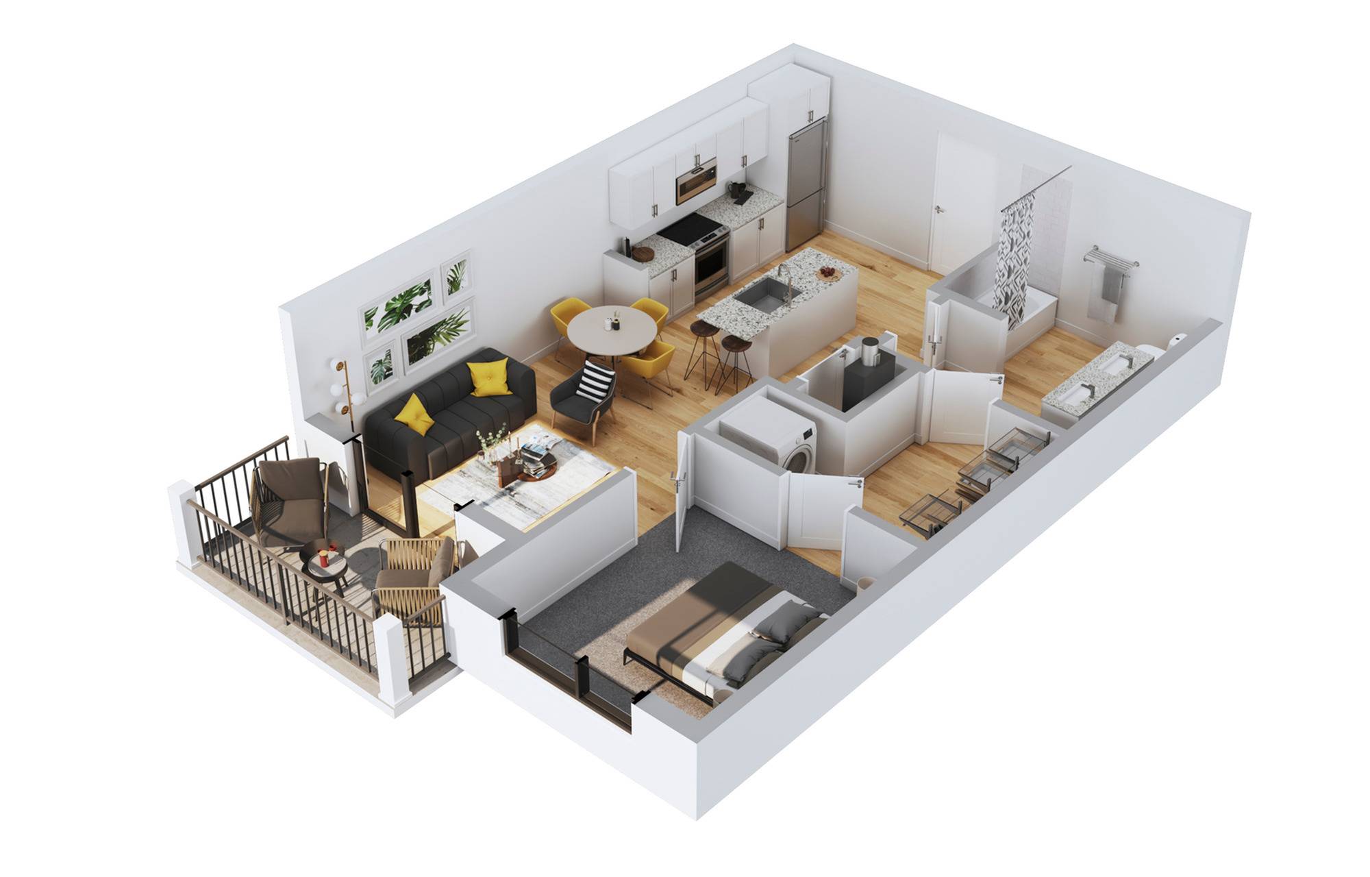 A05 1 Bed Apartment The