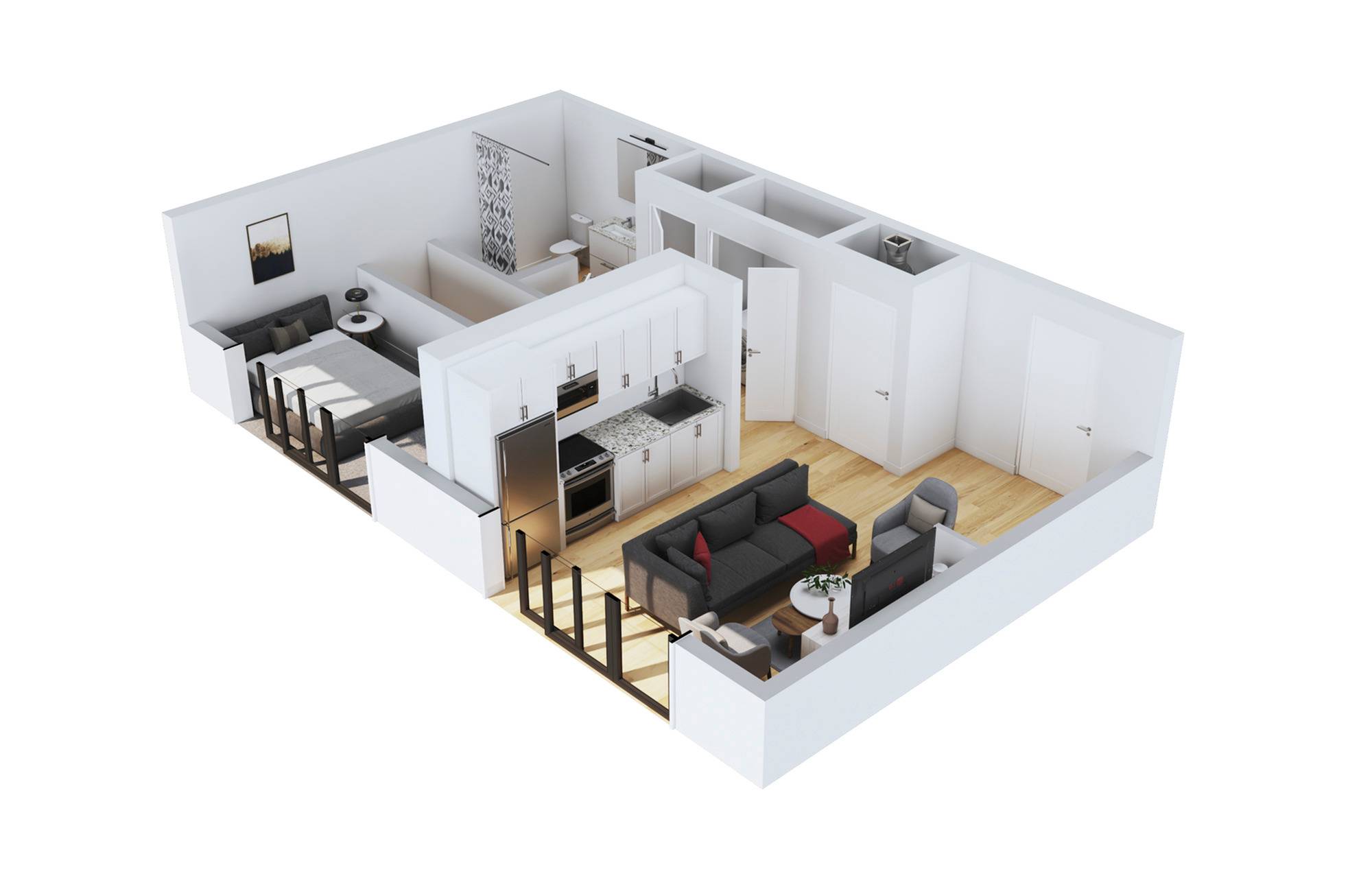 A12 1 Bed Apartment The
