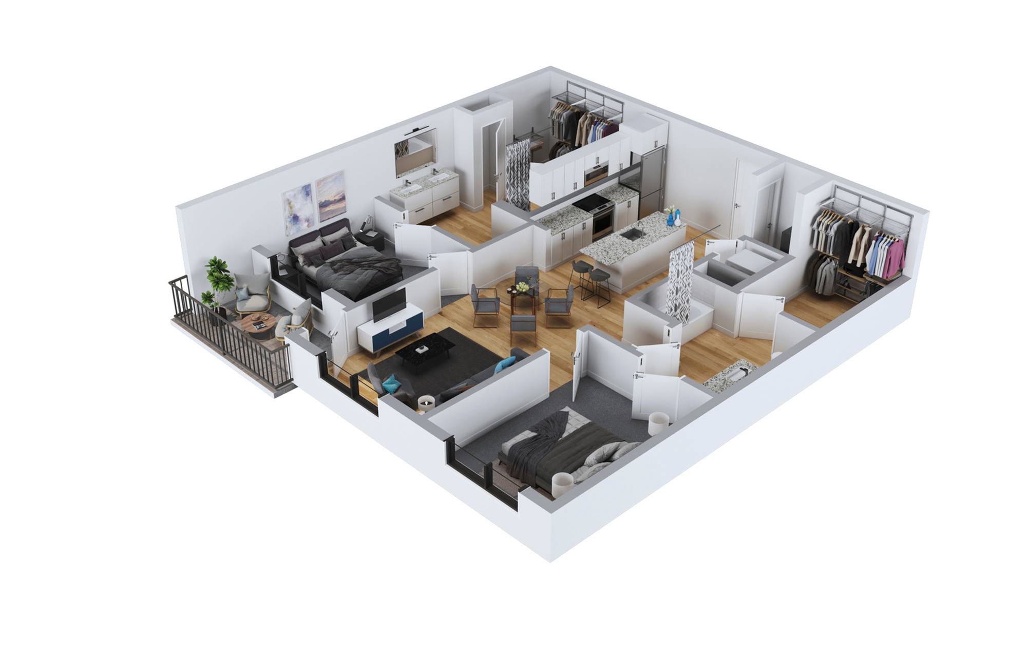 B01 2 Bed Apartment The
