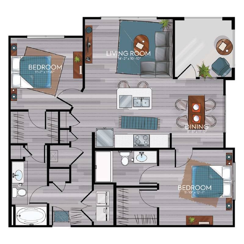 B2 2 Bed Apartment Apex Posner Park