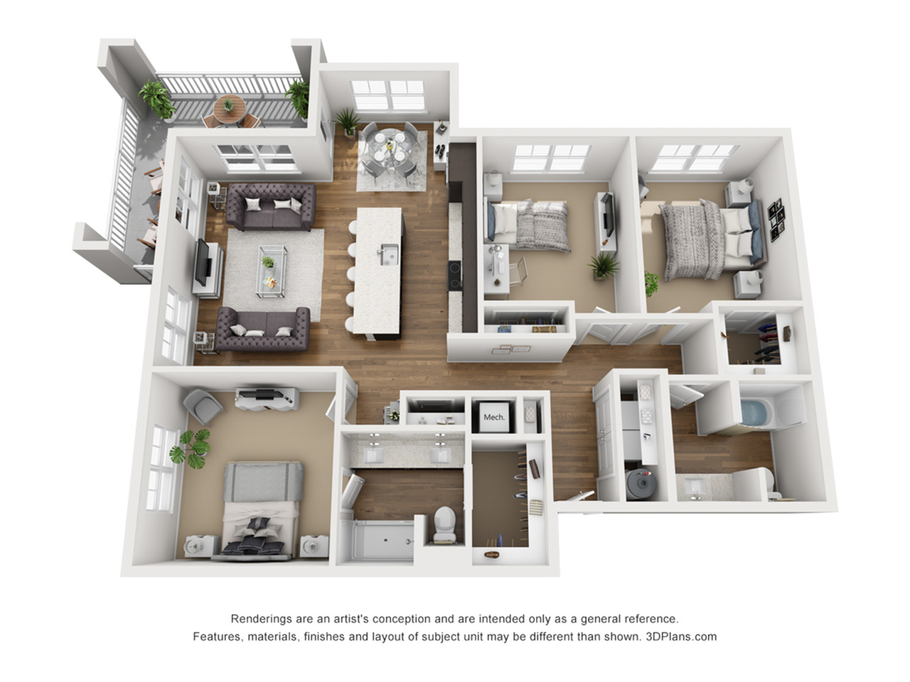 C1 3 Bed Apartment Aria Bradenton