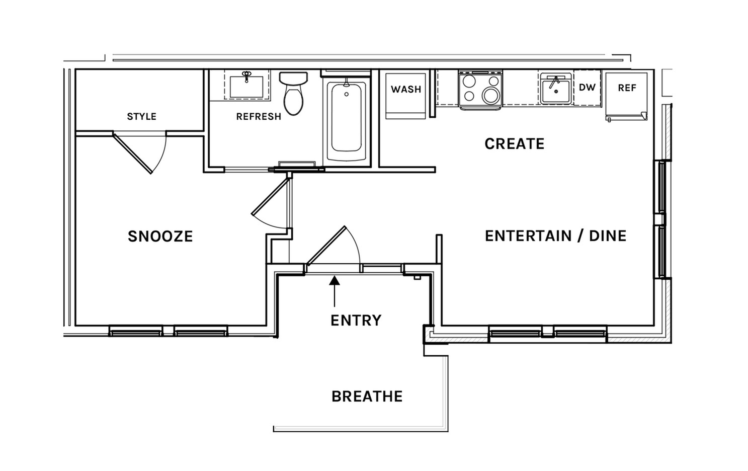 Floor plan layout diagram for S1