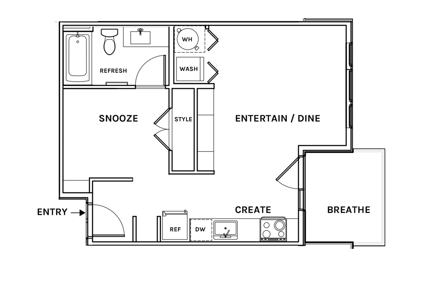 Floor plan layout diagram for S4