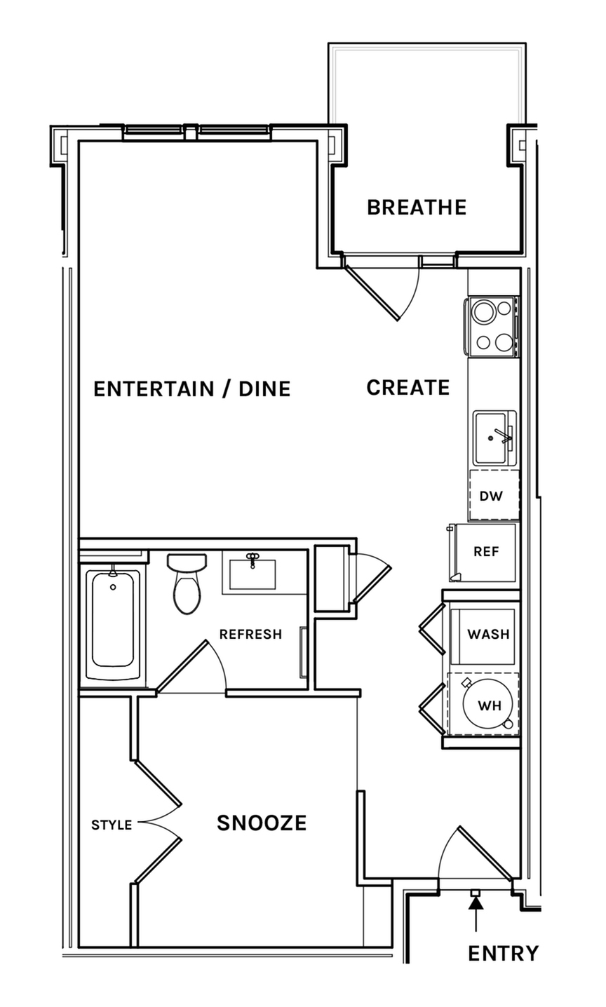 Floor plan layout diagram for S12