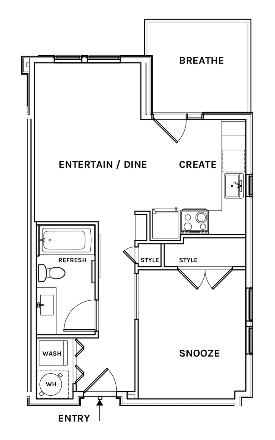 Floor plan layout diagram for S13