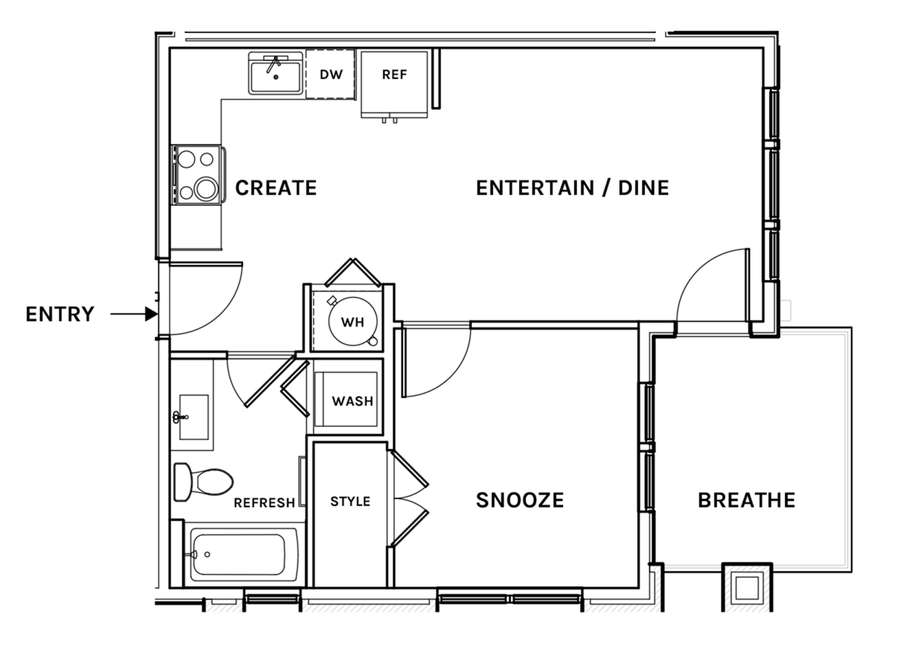 Floor plan layout diagram for A2