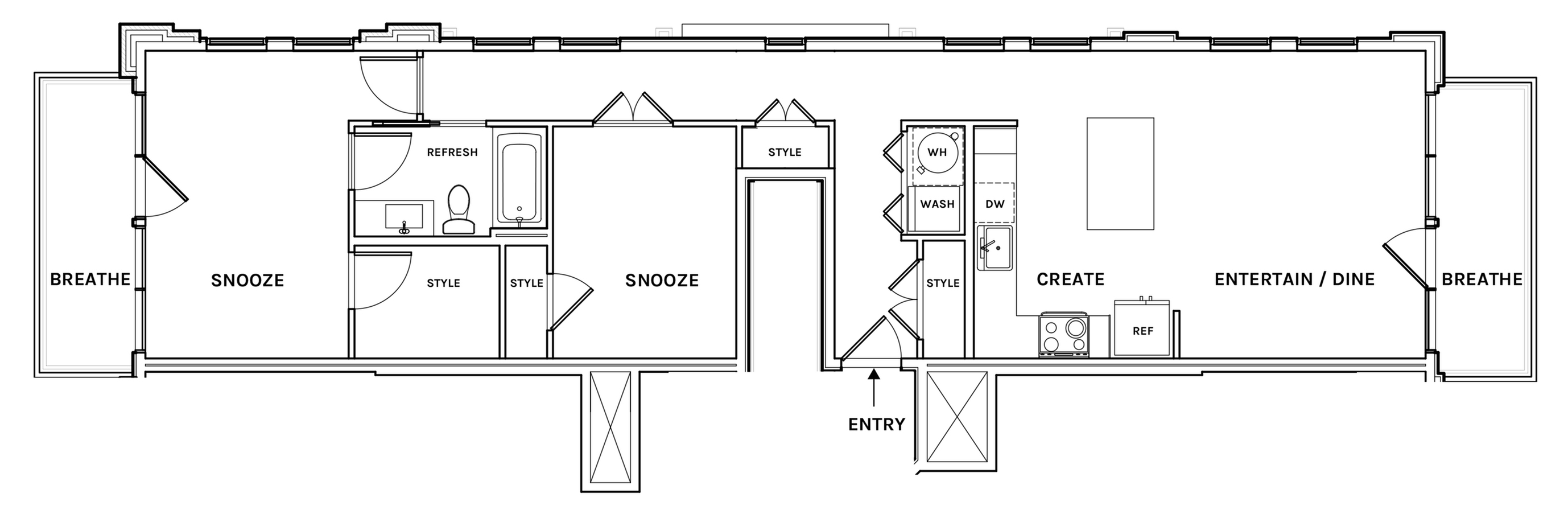 Floor plan layout diagram for A3