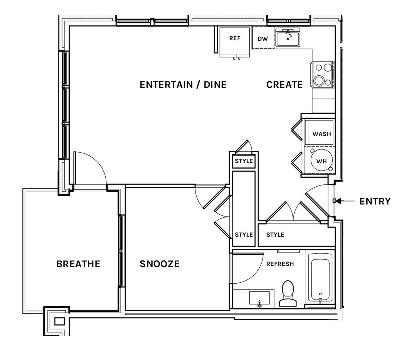 Floor plan layout diagram for A7