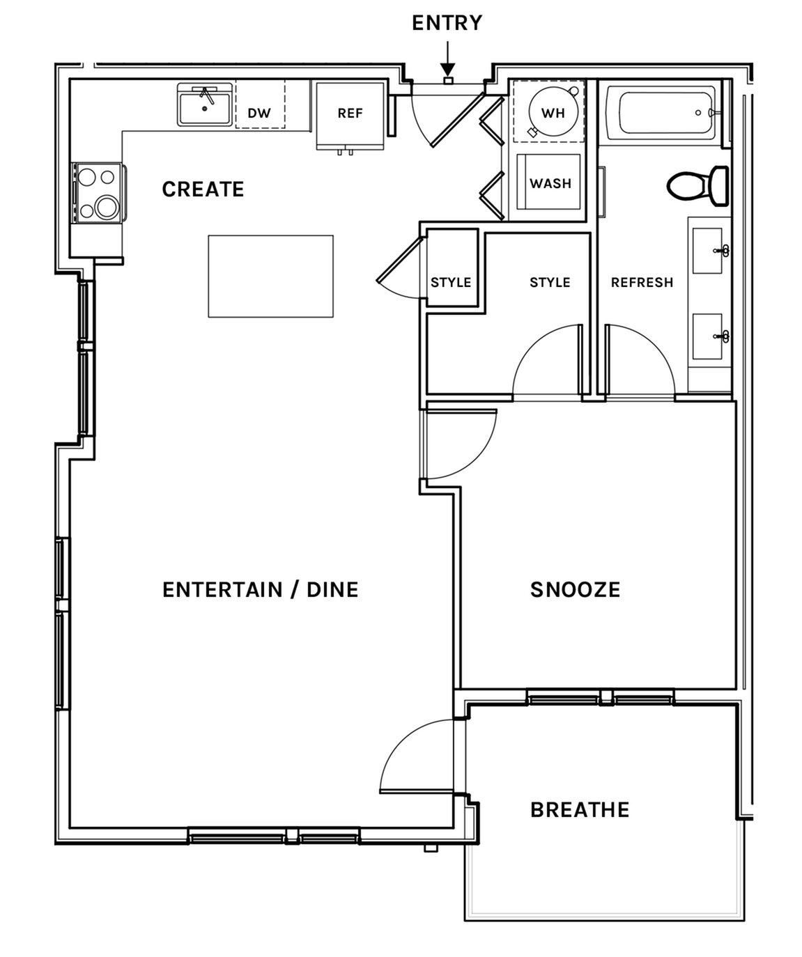 Floor plan layout diagram for A13