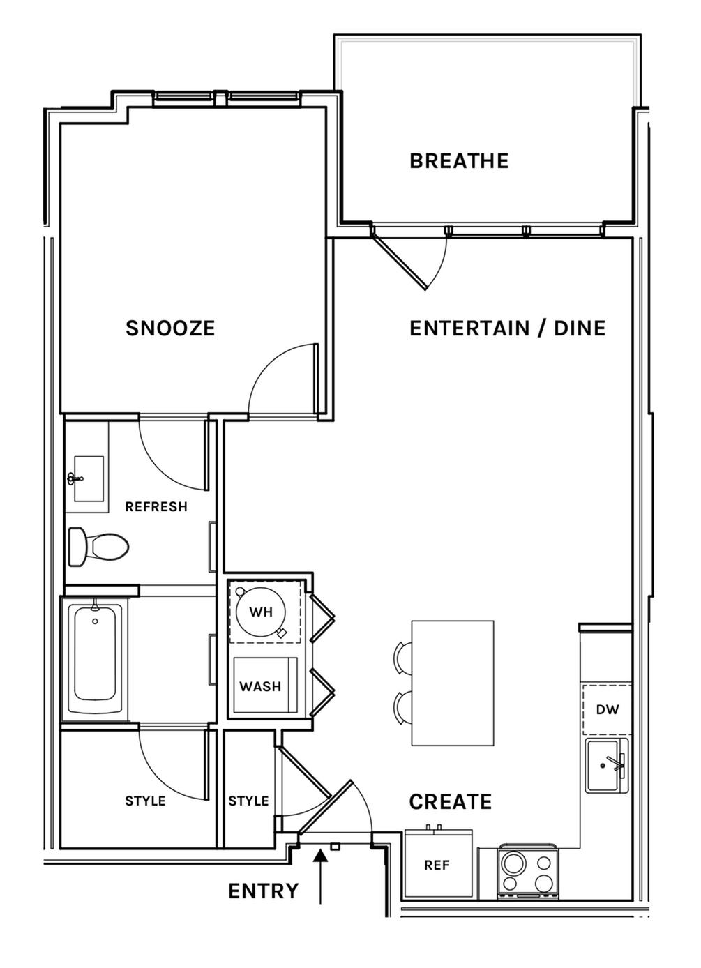 Floor plan layout diagram for A15