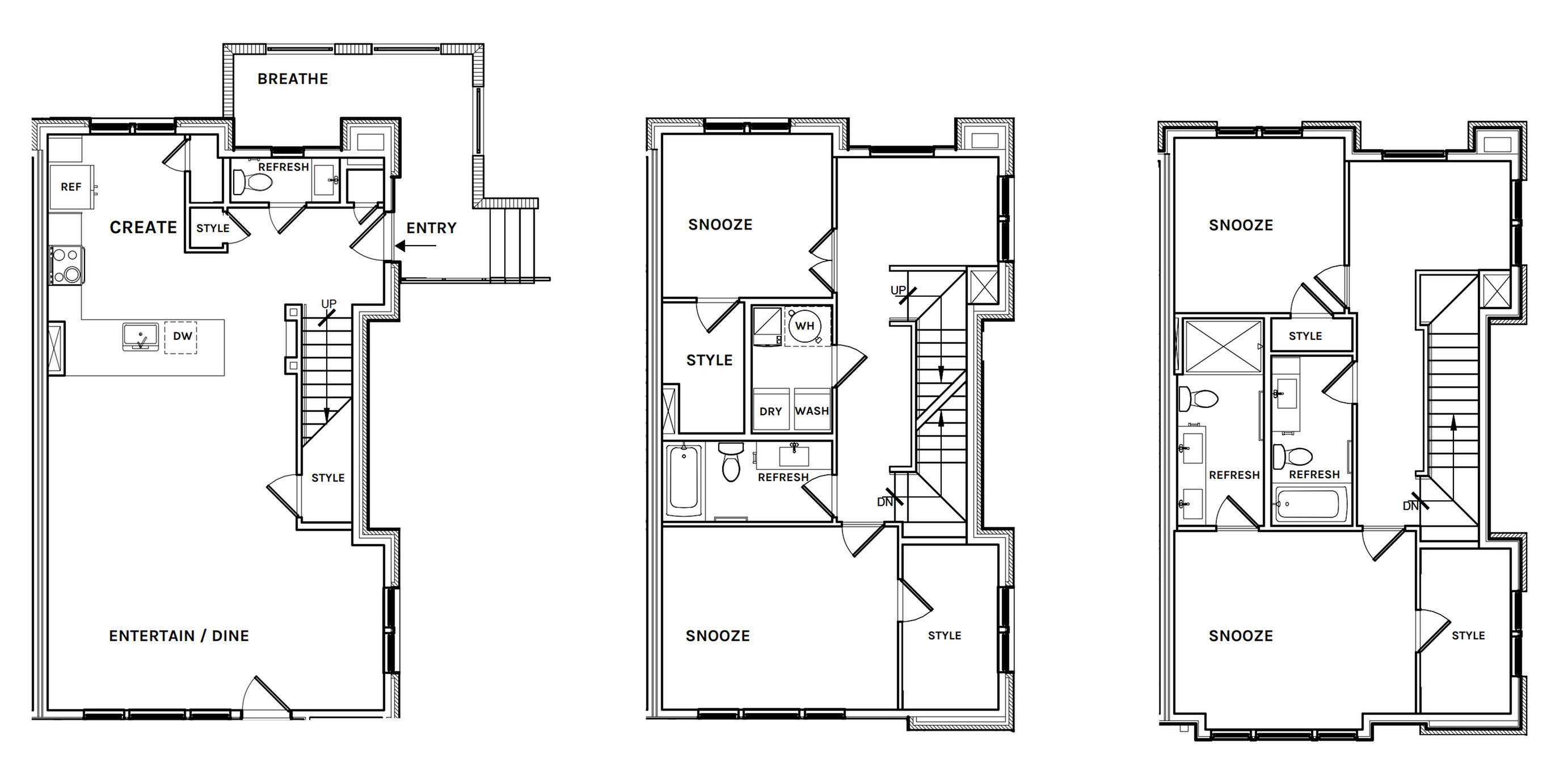 Floor plan layout diagram for TH-2d