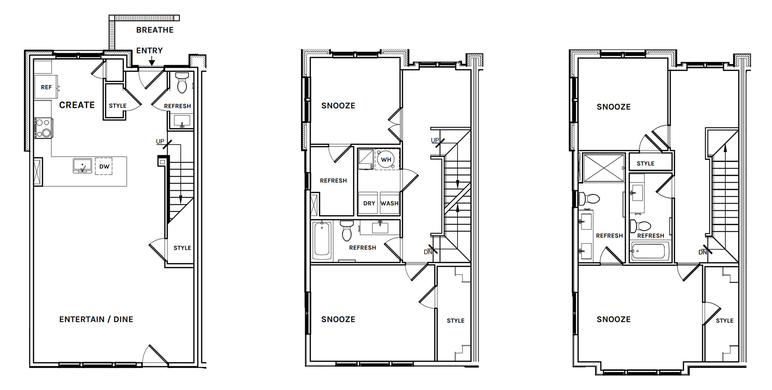 Floor plan layout diagram for TH-6d