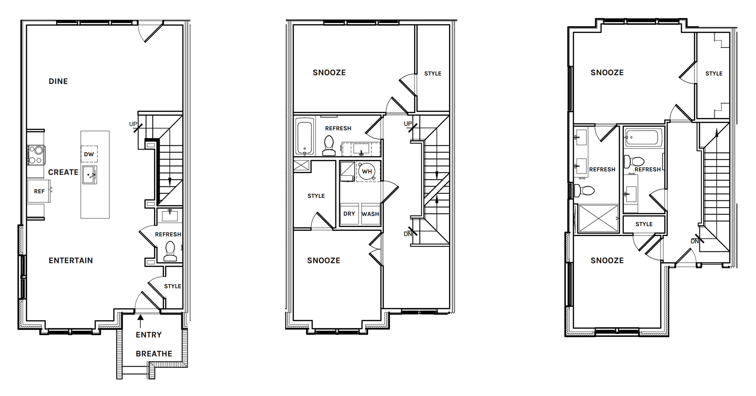 Floor plan layout diagram for TH-9d