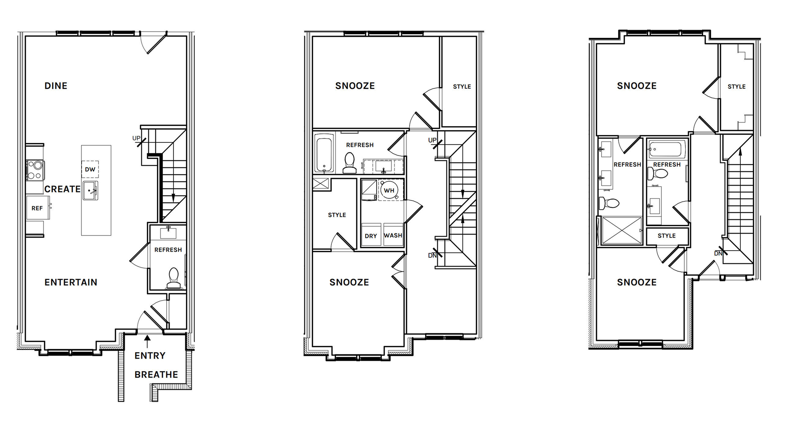 Floor plan layout diagram for TH-11d