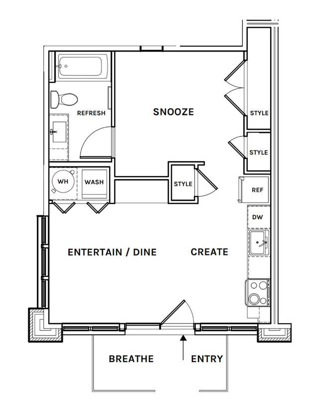 Floor plan layout diagram for S8
