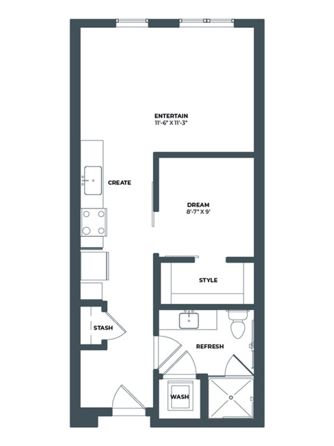 Floor plan layout diagram for 0A