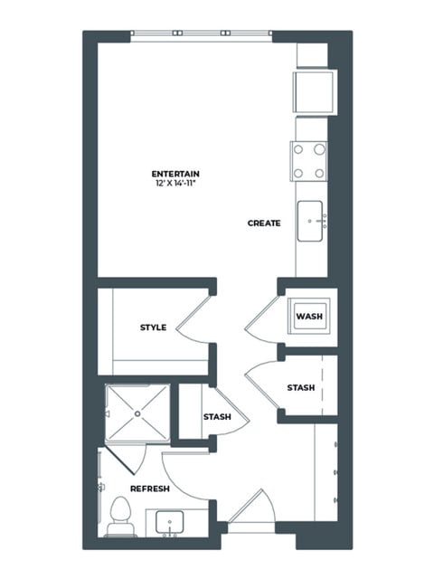 Floor plan layout diagram for 0C