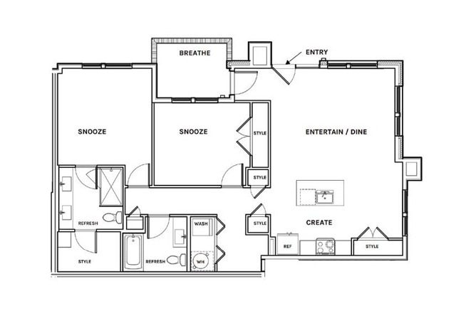 Floor plan layout diagram for B7