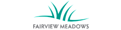 Fairview Meadows logo with green grass design